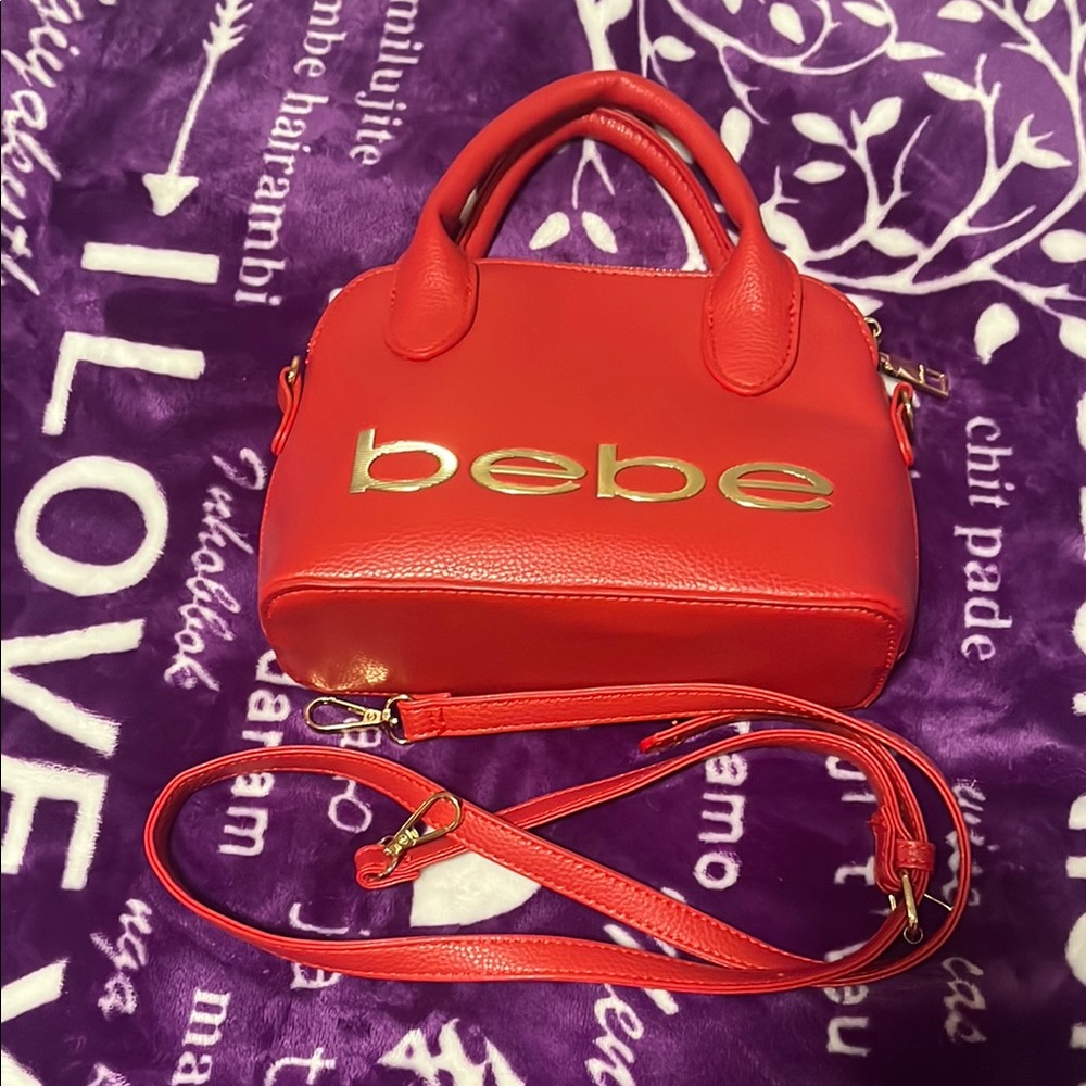 *Bebe Red Crossbody Purse*